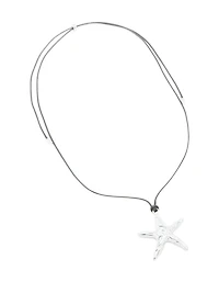 Collier en corde étoilée de mer en acier inoxydable imperméable