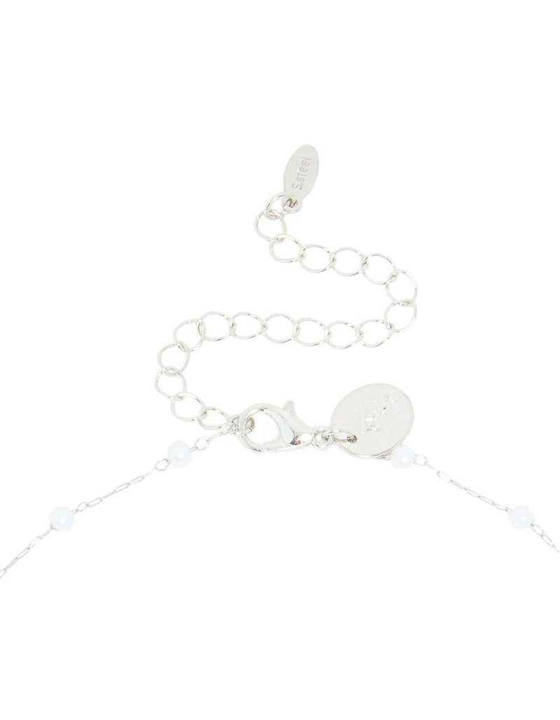 Waterproof Stainless Steel Pearl Y-Necklace