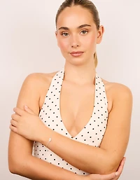 Waterproof Stainless Steel Cubic Zirconia Centre Bracelet