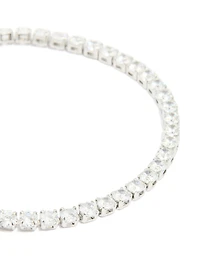 Waterproof Stainless Steel Cubic Zirconia Tennis Bracelet