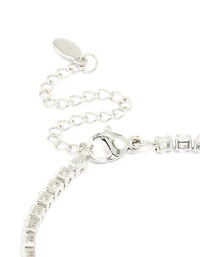Waterproof Stainless Steel Cubic Zirconia Tennis Bracelet