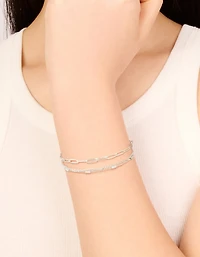 Waterproof Stainless Steel Multi-Layered Chain Bracelet