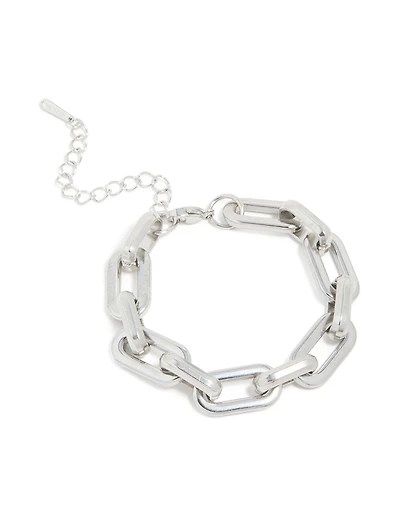 Waterproof Stainless Steel Large Paperclip Chain Bracelet