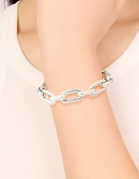 Waterproof Stainless Steel Large Paperclip Chain Bracelet