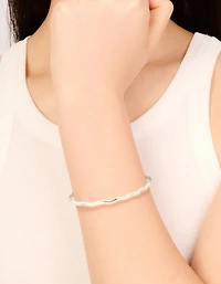 Waterproof Stainless Steel Mini Wave Wrist Cuff