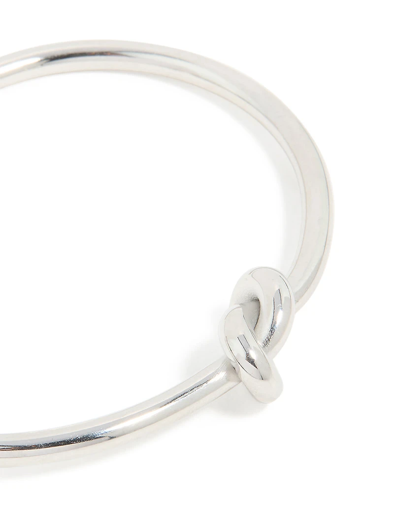 Waterproof Stainless Steel Basic Knotted Centre Wrist Cuff