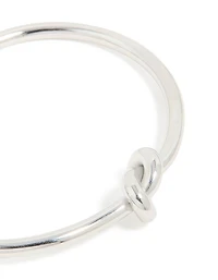 Waterproof Stainless Steel Basic Knotted Centre Wrist Cuff