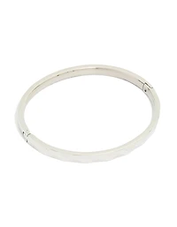 Waterproof Stainless Steel Hammered Hinged Bangle