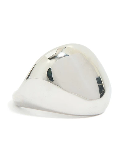 Waterproof Stainless Steel Smooth Pebble Ring