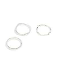 Waterproof Stainless Steel Organic Rings 3-Pack