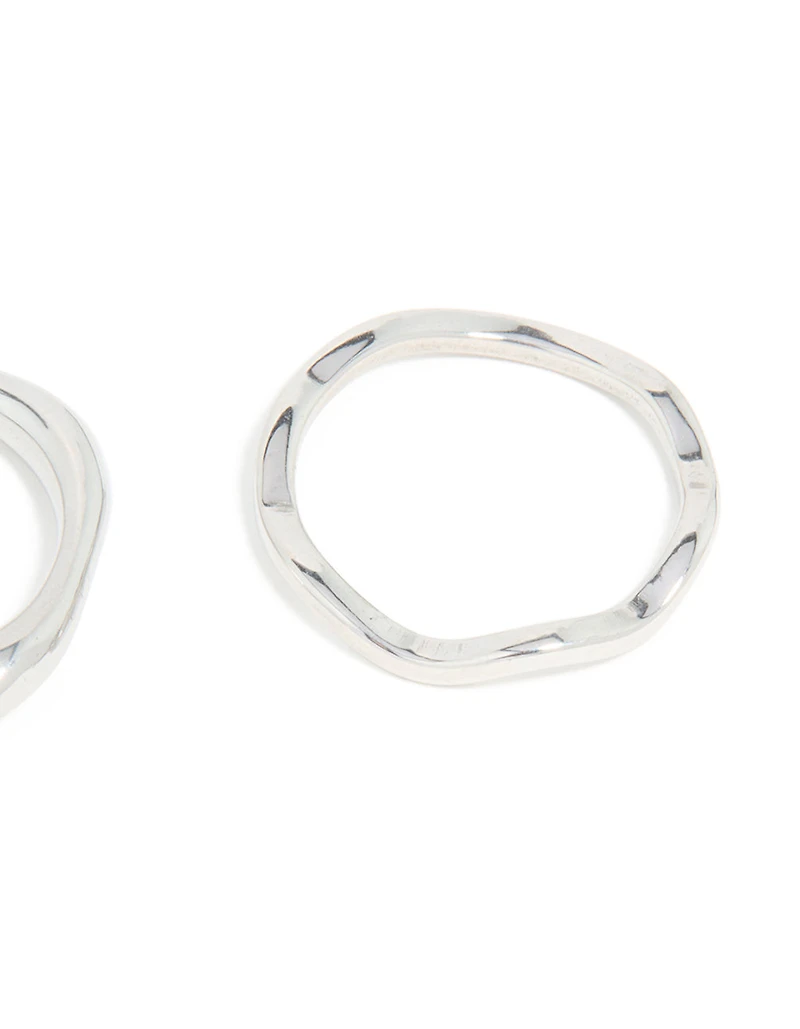 Waterproof Stainless Steel Organic Rings 3-Pack