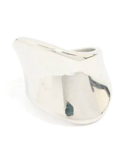 Waterproof Stainless Steel Organic Smooth Ring