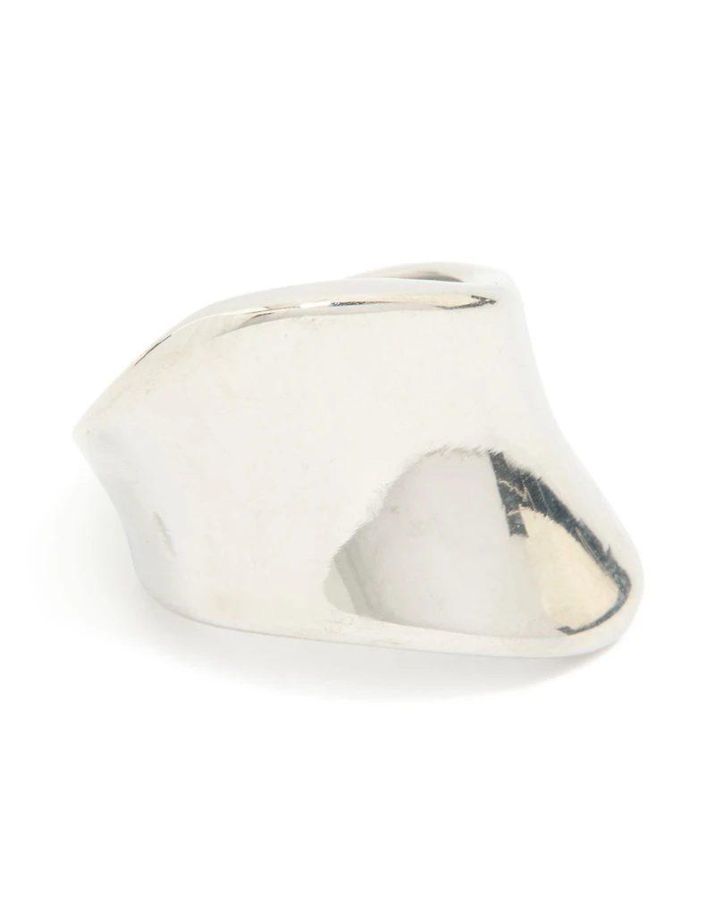 Waterproof Stainless Steel Organic Smooth Ring