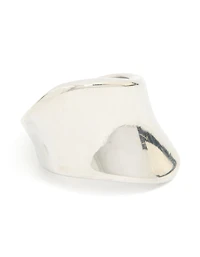 Waterproof Stainless Steel Organic Smooth Ring