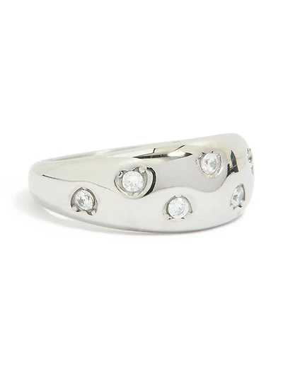 Bague de bracelet en diamant acier inoxydable imperméable