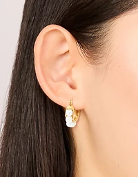 Boucles d’oreilles imperméables en acier inoxydable en acier inoxydable en anneau gonflé