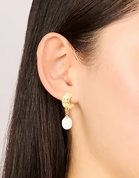 Boucles d’oreilles épaisses en acier inoxydable en acier inoxydable épanouissantes