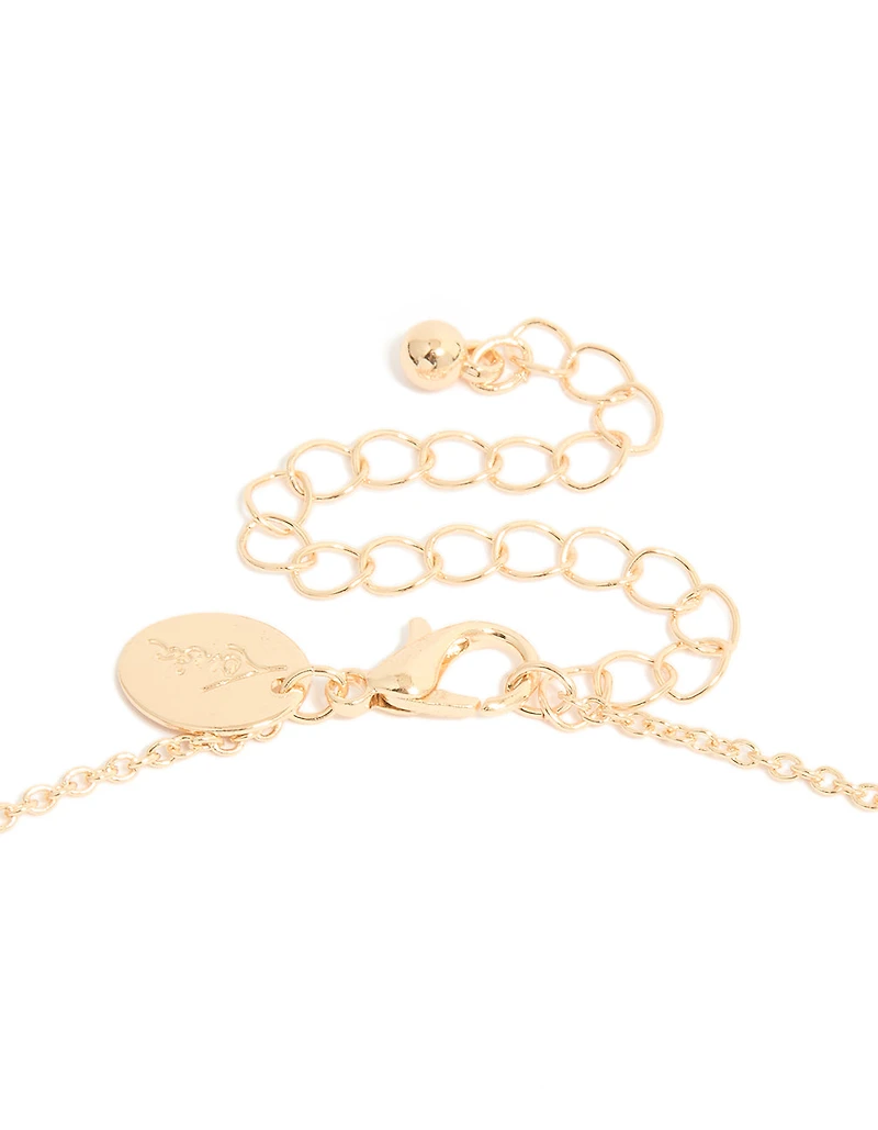 Gold 'I Love You' Heart Necklace