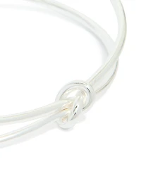 Silver Twisted Wrist Cuff