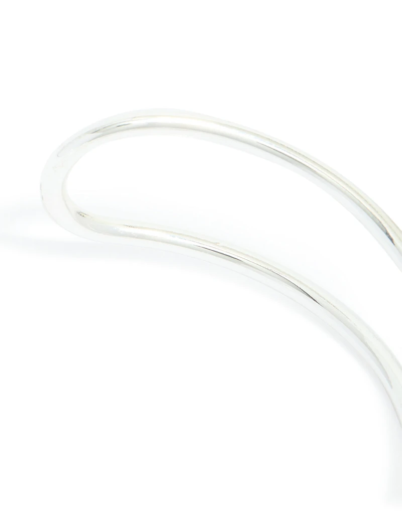 Silver Twisted Wrist Cuff