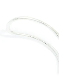 Silver Twisted Wrist Cuff