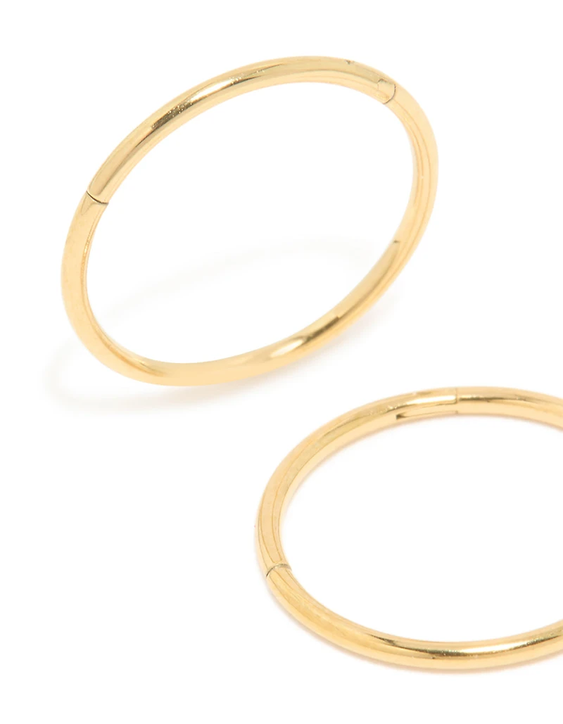 Kids Gold Plated Surgical Steel Sleeper Earrings