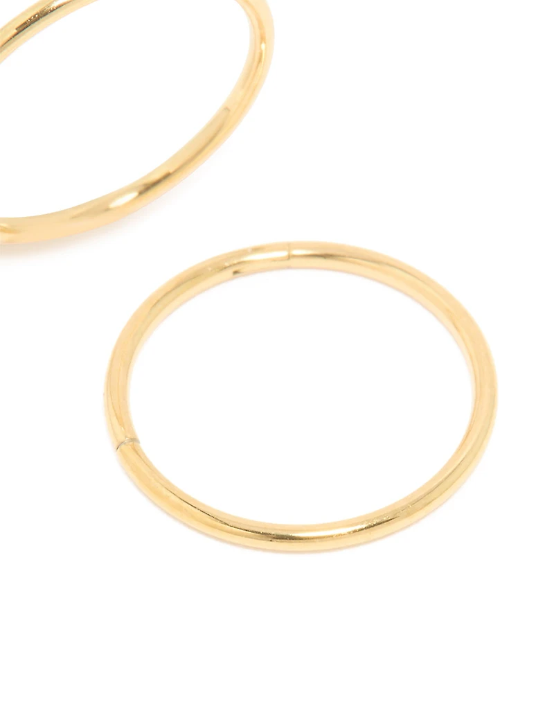 Kids Gold Plated Surgical Steel Sleeper Earrings