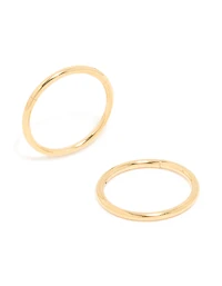 Kids Gold Plated Surgical Steel Sleeper Earrings 8MM
