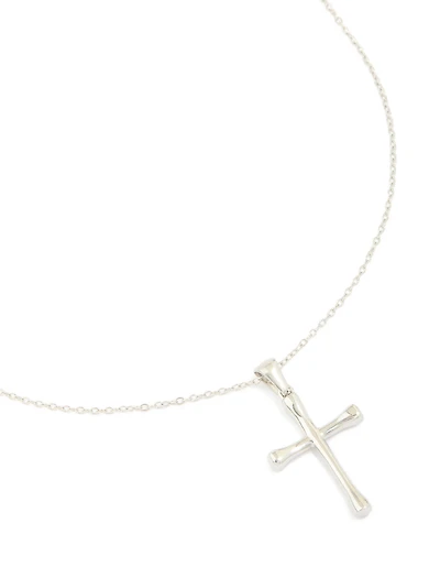 Waterproof Stainless Steel Large Cross Pendant Necklace