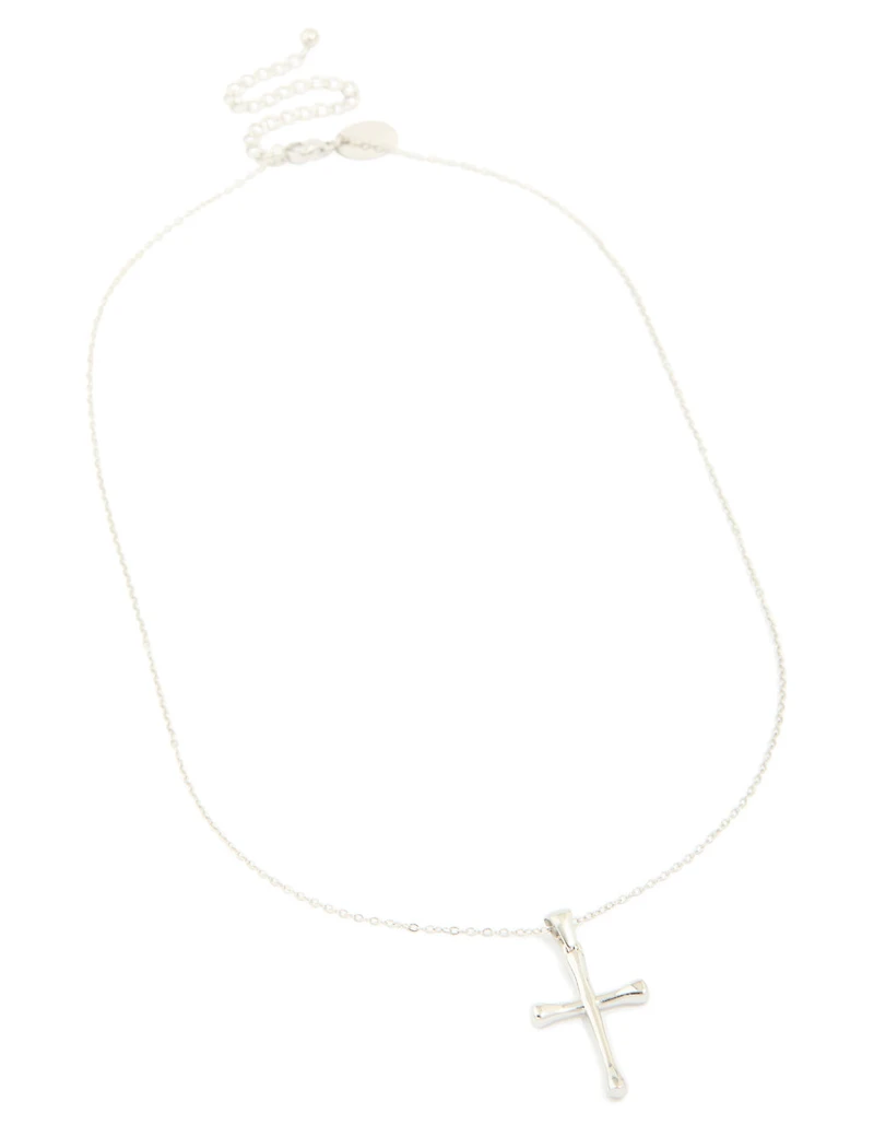 Waterproof Stainless Steel Large Cross Pendant Necklace