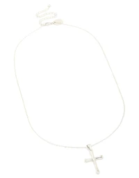 Waterproof Stainless Steel Large Cross Pendant Necklace