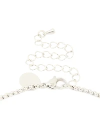 Waterproof Stainless Steel Pavé Cubic Zirconia Cross Necklace