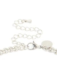 Waterproof Stainless Steel Smooth Plain Cross Necklace