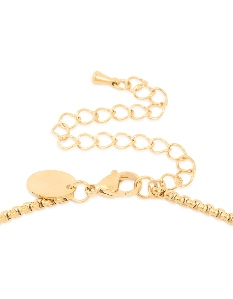 Waterproof Gold Plated Stainless Steel Gothic Cross Necklace