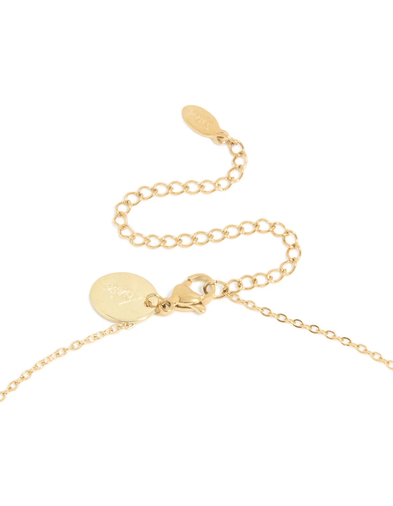 Waterproof Gold Plated Stainless Steel Gothic Cross Necklace