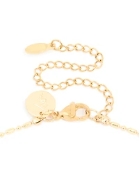 Waterproof Gold Plated Stainless Steel Tiger Eyes Semi Precious Stone Pendant Necklace