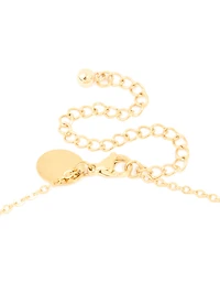 Waterproof Gold Plated Stainless Steel Pebble Station Necklace