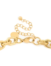 Waterproof Gold Plated Stainless Steel Thick Chain Necklace