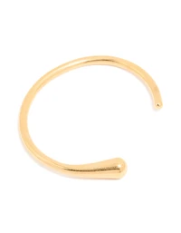 Waterproof Gold Plated Stainless Steel Organic Open Wrist Cuff