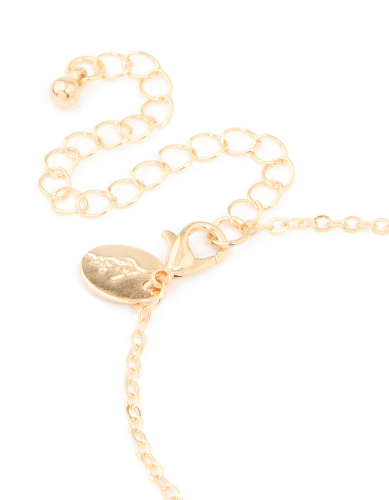 Kids Gold Shaker Unicorn Necklaces 2-Pack