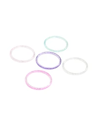 Kids Glitter Acrylic 5-Pack Bracelets