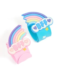 Bracelets Boys Rainbow BFF Slap Band Pack 2-pack