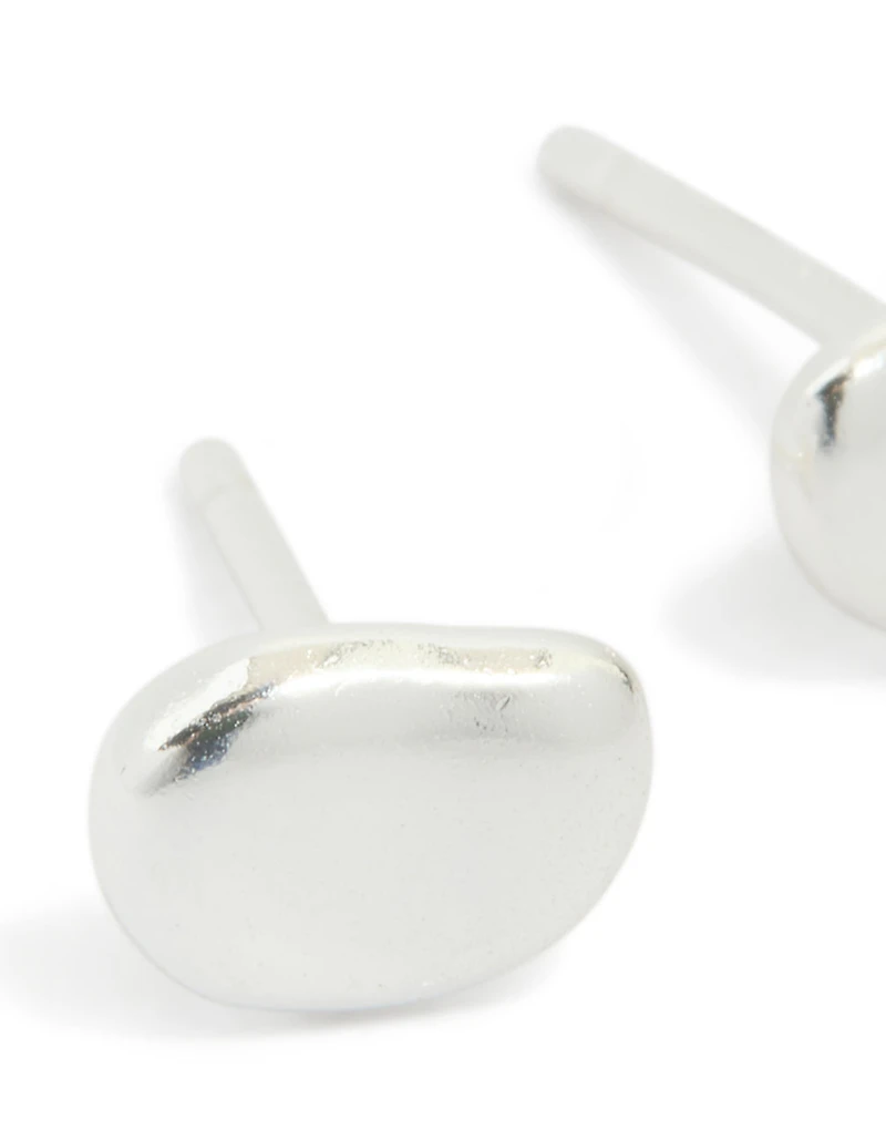 Boucles d’oreilles en cailloux en argent sterling