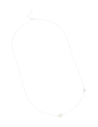 Sterling Silver Pearl & Heart Necklace