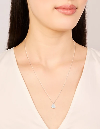 Sterling Silver Heart Pendant Necklace