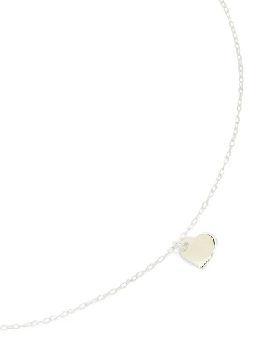 Sterling Silver Heart Pendant Necklace
