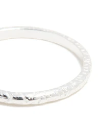 Sterling Silver Molten Ring