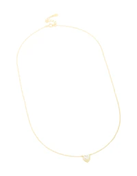 Sterling Silver Cubic Zirconia Halo Heart Necklace