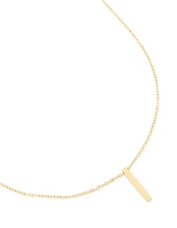 Collier pendentif gravable en acier inoxydable plaqué or imperméable