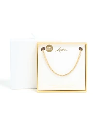 Waterproof Gold Plated Stainless Steel Cubic Zirconia Tennis Necklace